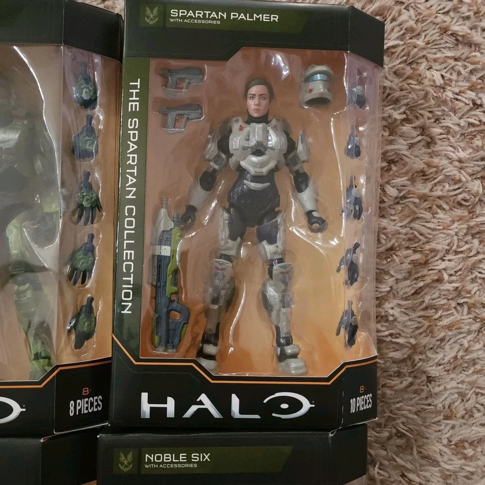 Halo Series 3 Master Chief Spartan Palmer Noble Six Spartan MK V Lot‎ of 4